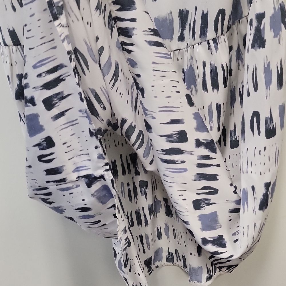Banana Republic Maxi Dress Blue White Size M - Picture 8 of 10